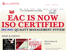 Tablet Screenshot of eac.edu.ph